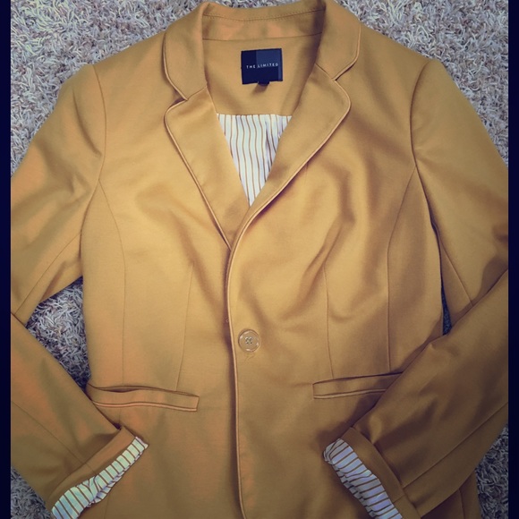 THE LIMITED yellow blazer/jacket small