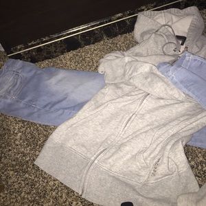 Light Jeans and Gray Jacket Bundle.