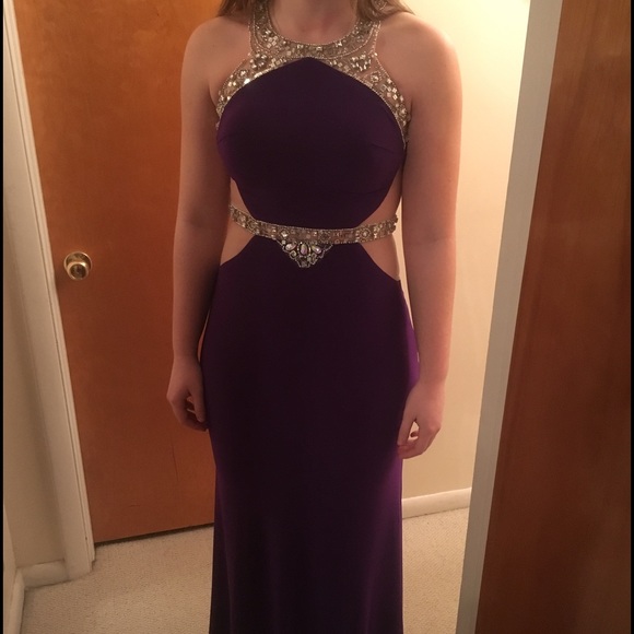 Dave & Johnny Dresses & Skirts - Purple Detailed Prom Dress