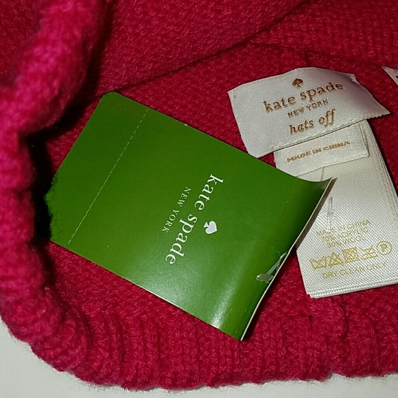 {kate spade} Colorblock Bow Beanie - Picture 5 of 6