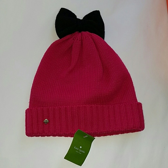 {kate spade} Colorblock Bow Beanie - Picture 3 of 6