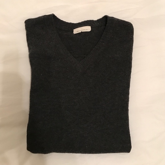 Ever Men's Wool/Cashmere Dark Gray Sweater