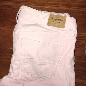 Light pink A&F pants.