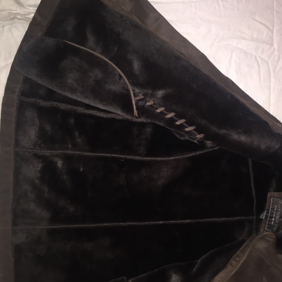 Women's Faux suede coat - Picture 3 of 4