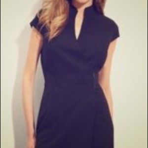 Plum professional work dress wrap around