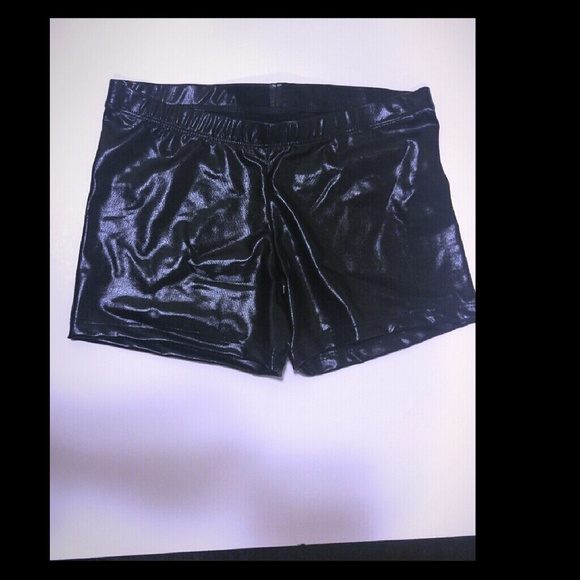 Metallic black boy short small