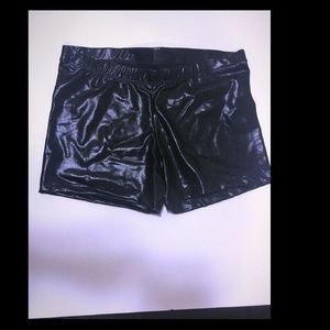Metallic black boy short small