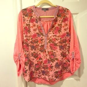 Floral loose fitting tunic