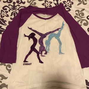 Gymnastics baseball tee
