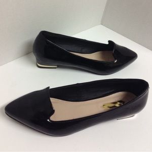 Dorothy Perkins patent leather dapper loafers.