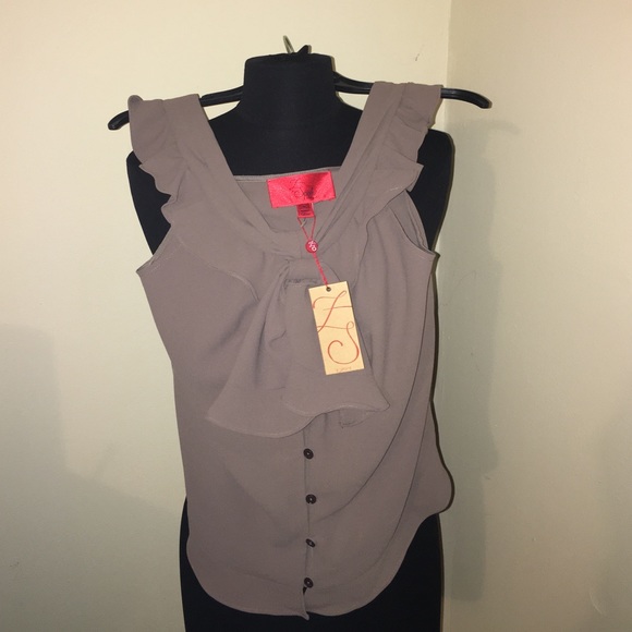 Taupe top from Zac Posen - Picture 2 of 3