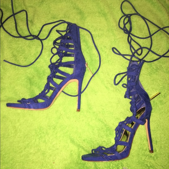 Blue Strappy Heels!