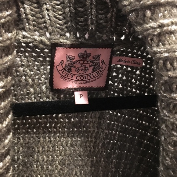 Juicy Couture wide armed sweater shawl - Picture 2 of 3