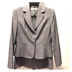 Grey Tahari Skirt Suit