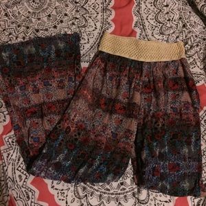 Multicolor flow pants