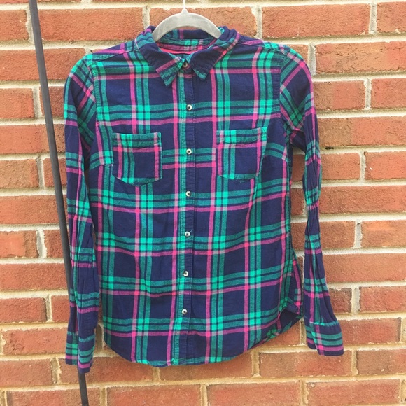 Pink and Green Flannel