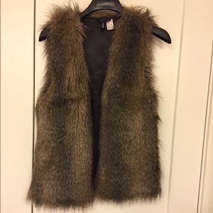 Faux fur vest