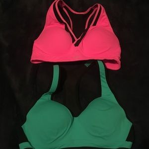 Two Victoria Secrets 34b sports bras
