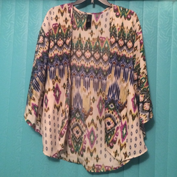 Multicolored kimono