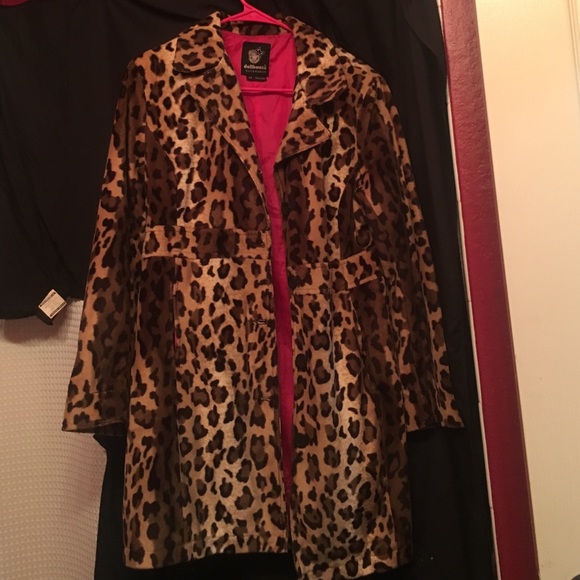 Leopard print coat