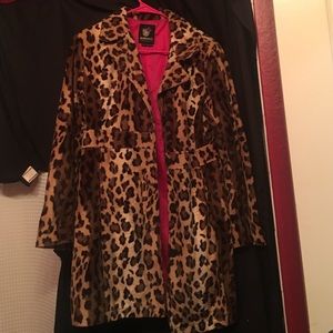 Leopard print coat