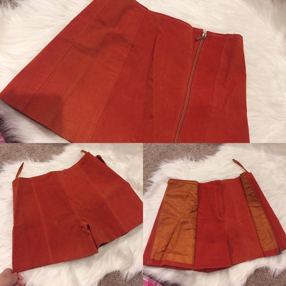Vintage Pants - Vintage style leather skirt/shorts/skort