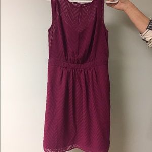 J Crew Burgundy Dress