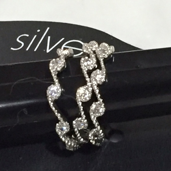 Jewelry - 3 Stackable Silver Plated Rings