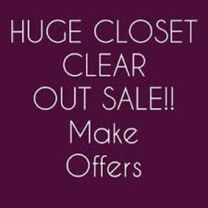 Closet sale! Everything must go!