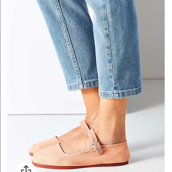 Mary Jane flats (light pink)