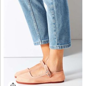 Mary Jane flats (light pink)