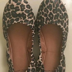 Leopard print flats