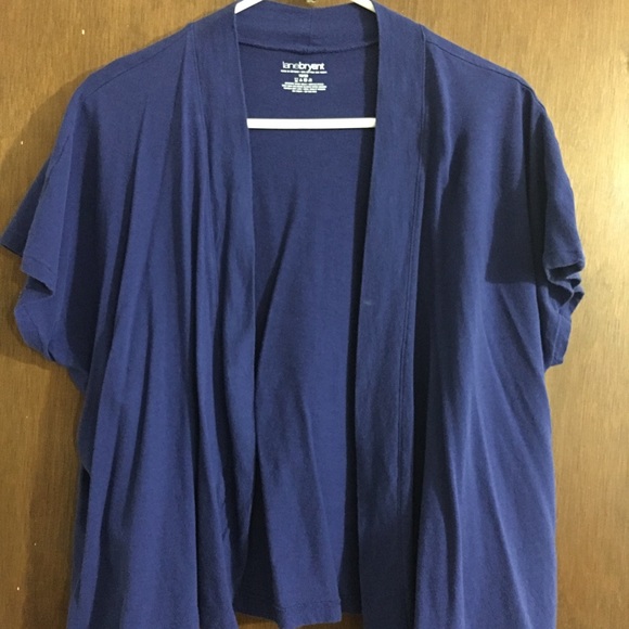 Lane Bryant soft casual sleeveless overpiece shrug