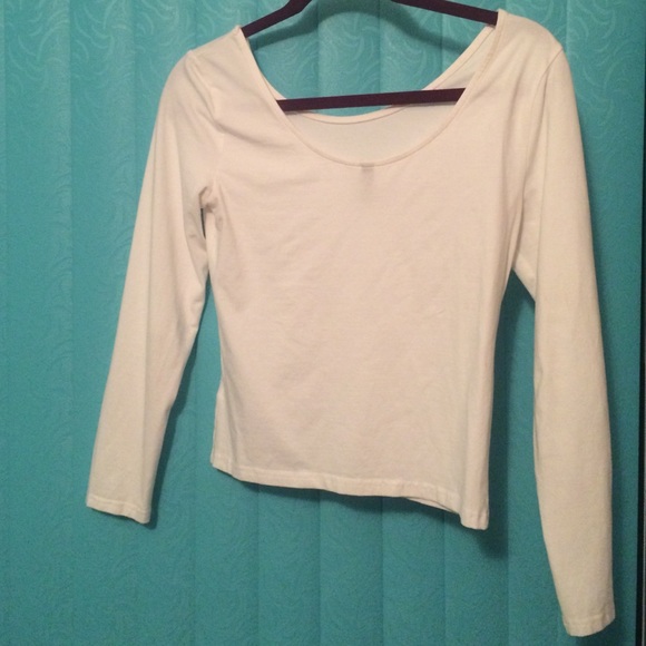 Cute statement white long sleeve shirt - Picture 2 of 2