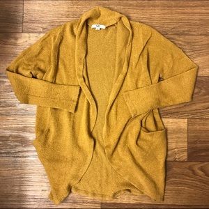 Ya cardigan with draped sides