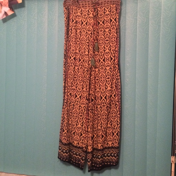 Boho printed flowy pants