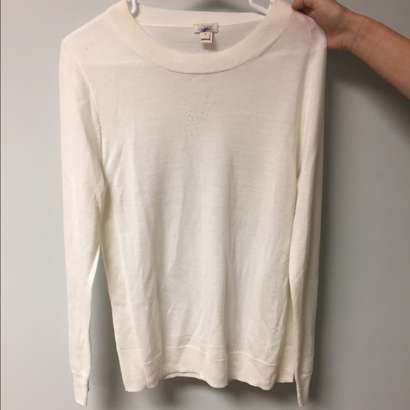 JCrew White Sweater