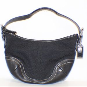 Coach Signature Black Shoulder Bag