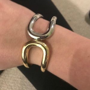Gold/silver modern cuff