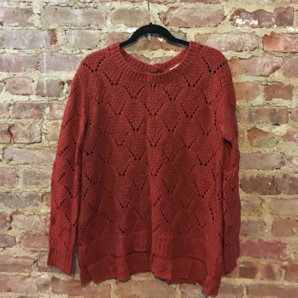 Anthropologie Sweaters - Anthropologie Burnt Orange Sweater