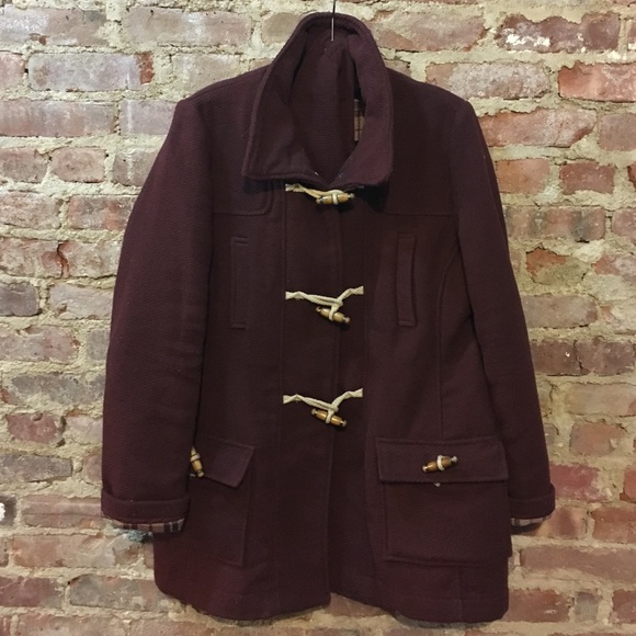 ModCloth Burgundy Peacoat!