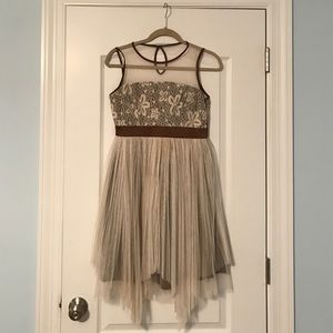 Cream Colored Flower Dress