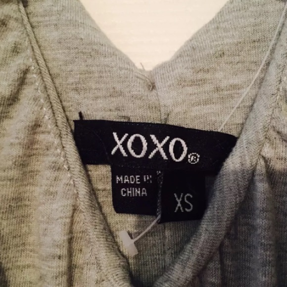 🌷XOXO Gray Ruffle Dress - Picture 2 of 2