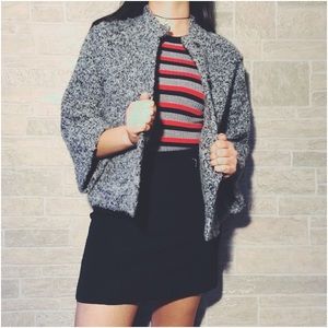 Grey Sweater Jacket