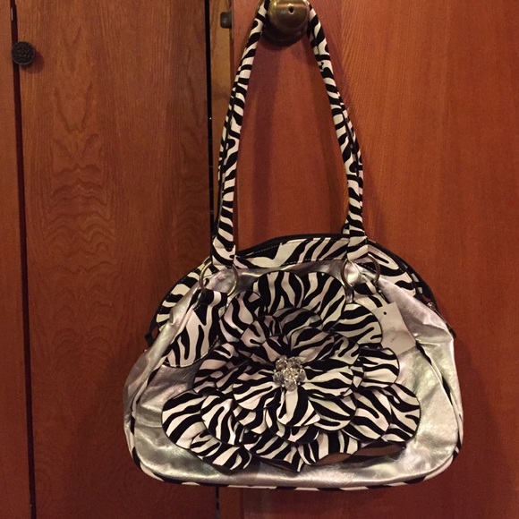 Zebra print purse