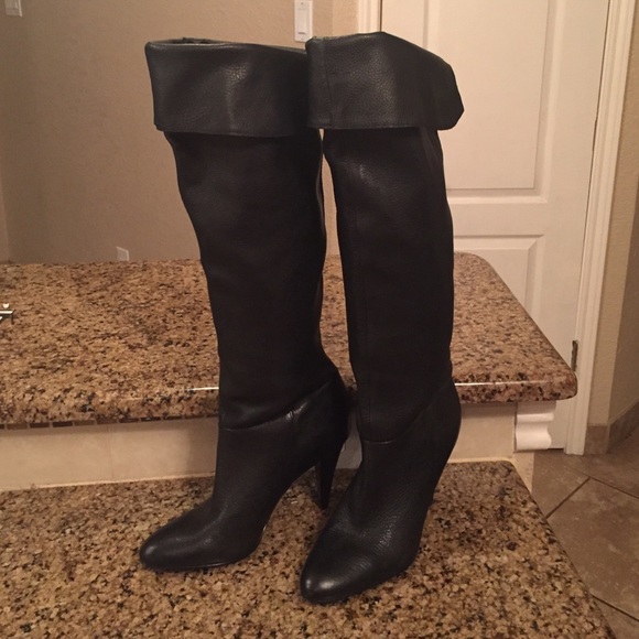 Calvin Klein Catrice Over the Knee Black Boots.