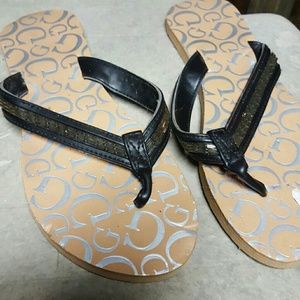 Brand new guess flip flops