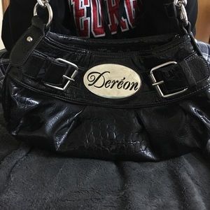 Black Deréon hobo bag