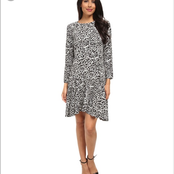 Vince Camuto animal print asymmetrical dress