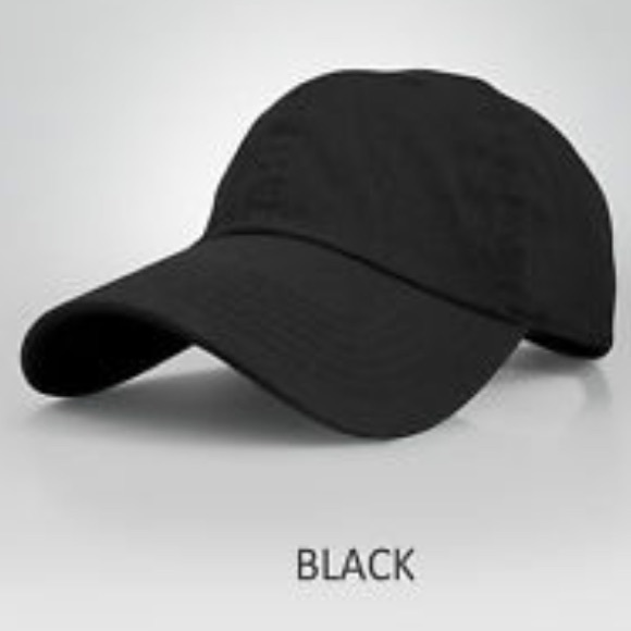 Black Baseball Cap (aka dad hat)